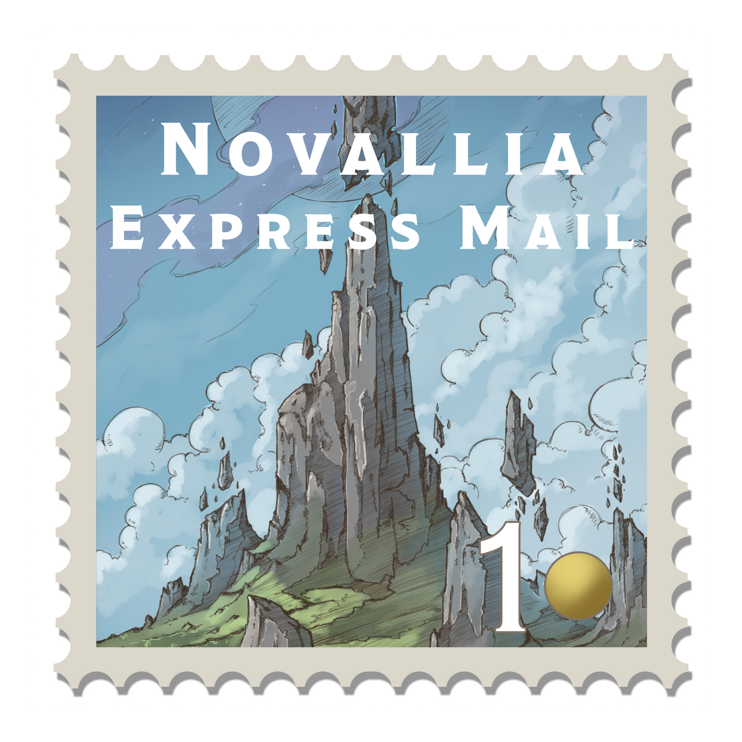 Novallia Stamp Sticker