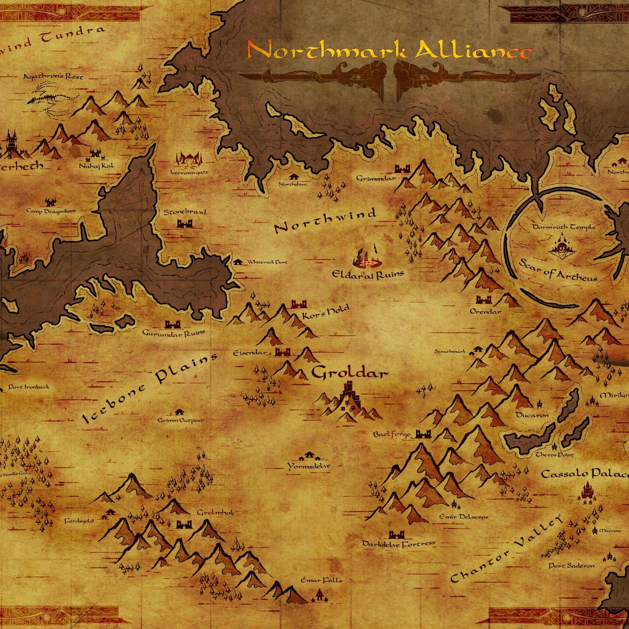 Northmark Alliance Map – Evan Blair Art
