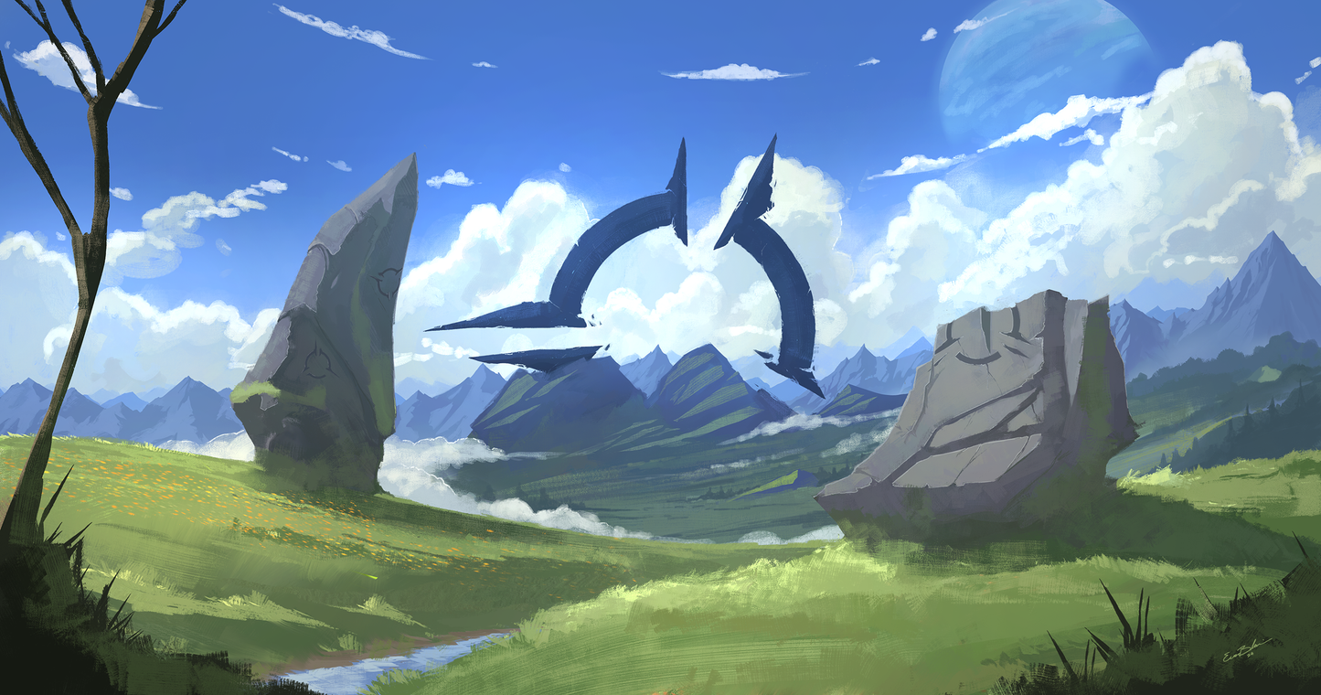 Pre Order Limited First Edition to 10 Fine Art Giclee Print - Eldar'ai Ruins of Novalia